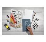 Paint'ON n°6 bloc collé 24F A5 250g assorti 6x4F - Assortiment