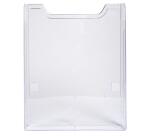 Distribuidor folletos de pared (simple) - A montar - A4 vertical - 3,6 x 23,9 x 30 cm - 36x239x300 mm - Cristal