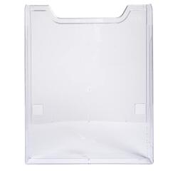 Distribuidor folletos de pared (simple) - A montar - A4 vertical - 3,6 x 23,9 x 30 cm - 36x239x300 mm - Cristal