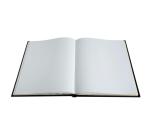 Livre d'or Balacron avec titre 100 pages blanches - 27x22 cm vertical