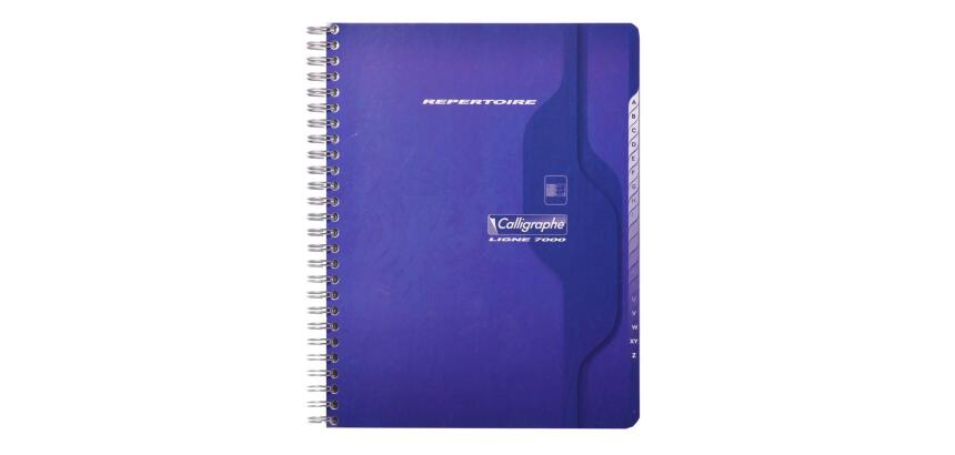 Répertoire reliure intégrale 7000 17x22 cm 180 pages petits carreaux 70 g - Assortis