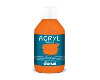 Darwi Flacon de 250 ml de Peinture Acrylique Universelle Brillante - Orange