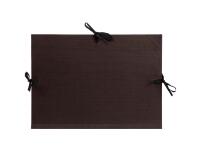 Carton à dessin Kraft 3 cordons 52x72cm - Noir