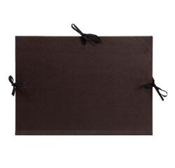 Carton à dessin Kraft 3 cordons 52x72cm - Noir