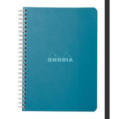 Carnet reliure intégrale Couleurs Paon 14,8 x 21 cm - Paon