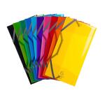 Chemise 3 rabats à élastiques polypropylène 5/10e IDERAMA PP - 23.5x12cm - Couleurs assorties