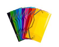 Chemise 3 rabats à élastiques polypropylène 5/10e IDERAMA PP - 23.5x12cm - Couleurs assorties