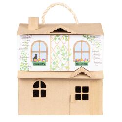 Maison de poupée 25x24x27cm - Kraft