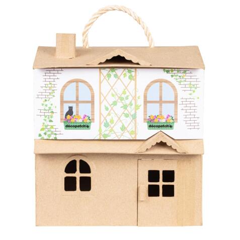 Maison de poupée 25x24x27cm - Kraft