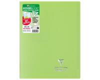 Cahier piqué Koverbook 24x32 cm 96 pages grands carreaux couverture polypropylène opaque 100% recyclé