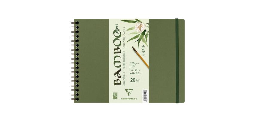 Bamboo album spiralé 20F 21x16cm 250g