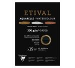 Etival Noir bloc collé 1 côté 15F A2 300g double grain