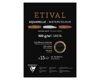 Etival Noir bloc collé 1 côté 15F A2 300g double grain