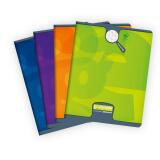 Cahier piqué 8000 CARTE 17x22 cm 60 pages grands carreaux 90 g - Assortis