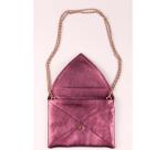 CUIRISÉ Pochette ESMERALDA 20x14 cm - Cerise