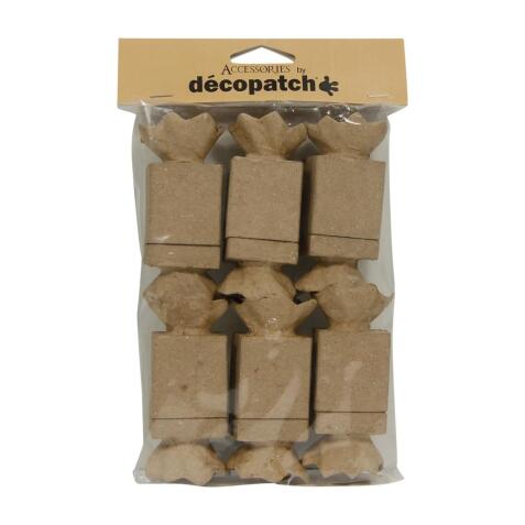 * Set de 6 boîtes dragées bonbons - Kraft