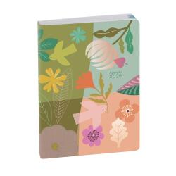 Agenda de bureau EasyDay Journal 17 Mini Labo 12 x 17 cm Journalier Janvier à Décembre 2026 - Vert
