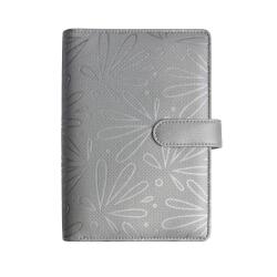 Organiseur Exatime 17 light Floralie 14 x 19 cm Semainier Septembre 2025 à Décembre 2026 - 16 mois - Argent