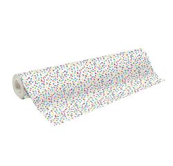 Papier cadeau Alliance, largeur 70 cm - Rouleau de 50 m, Pois multicolor - Multicolore