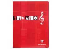 Cahier Musique & Chant piqué 17x22 cm 56 pages ligné - Assortis