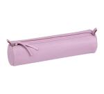 CUIR TEINTÉ Trousse Ø5,5x22 cm Lilas