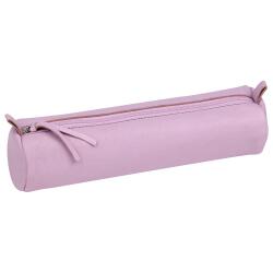 CUIR TEINTÉ Trousse Ø5,5x22 cm Lilas