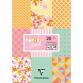 PAPIERS IMPRIMÉS, Bloc de 20 feuilles 200g/m2 au format 14,8x21cm - Shabby - Multicolore