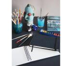 Rhodia Touch Watercolor Book, papier grain fin 100% coton 300g - 15x15 cm 40 pages - Noir