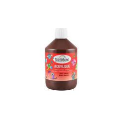 ACRYLIQUE MATE 500 ML BRUN - Brun