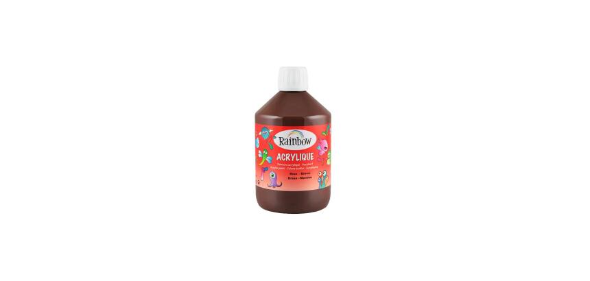 ACRYLIQUE MATE 500 ML BRUN - Brun