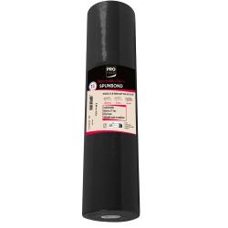 3 en 1 en rouleau spunbond, indéchirable et épongeable - 48x0,40m - Noir