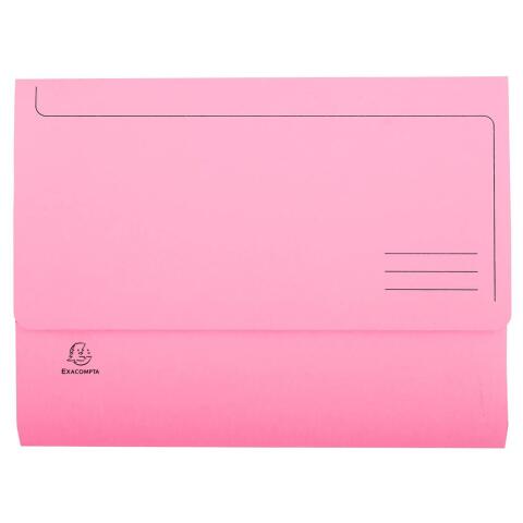 Paquete de 50 Subcarpetas Bolsa SUPER 210 g/m2 Exacompta -Rosa