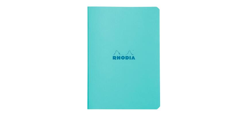 Rhodia geniet schrift Colors Azuur 14,8x21 cm - Azuurblauw