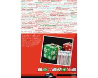 CARTON DÉCOR, Paquet de 40 feuilles 160g/m2 au format 25x35cm - Noël traditionnel - Multicolore