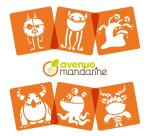 Set de 6 pochoirs enfants, Monstres - Orange