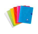 Cahier piqué Mimesys 17x22cm 96 pages grands carreaux couverture polypropylène Couleur aléatoire - Assortis