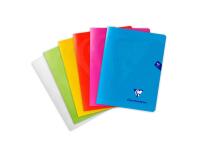 Cahier piqué Mimesys 17x22cm 96 pages grands carreaux couverture polypropylène Couleur aléatoire - Assortis