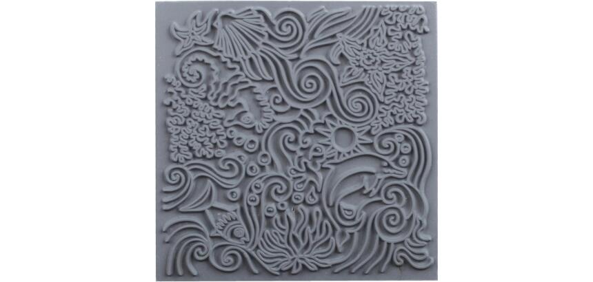 Cernit plaque de texture Under the sea - Gris