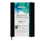 Rhodia Touch Watercolor Book, papier grain fin 100% coton 300g - A4 portrait, 40 pages - Noir