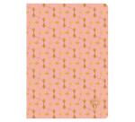 Carnet piqûre textile Neo Deco Collection Printemps-Été 14,8x21cm 96 pages ligné motifs assortis papier ivoire 90g - Assortis