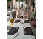 Barquette de 400 sets de table papier gaufré recyclé 80g/m2, Ardoise - Format 30x40cm - Ardoise