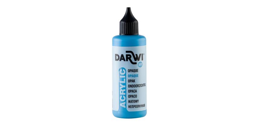Darwi Flacon de 80 ml de Peinture Acrylique Universelle Opaque - Bleu