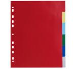 Intercalaires polypropylène souple 6 positions - A4 maxi - Couleurs assorties