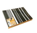 Barquette de 400 sets de table papier gaufré recyclé 80g/m2, Smoking - Format 30x40cm - Smoking