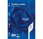 Feuillets mobiles sous film 7000 A4 100 pages perforées grands carreaux 90 g