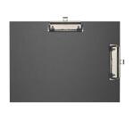 Porte-bloc double clip papier enduit - Format 23x32cm pour A4 - Noir