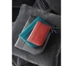 Rhodiarama pochette zippée en simili cuir - taille M (16x22 cm) - Paon