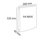 Classeur semi-rigide 2 anneaux PP recyclé Skandi - Couleurs assorties