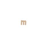 Petite lettre kraft m 8,5cm - Kraft