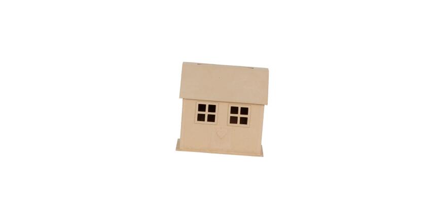 Urne maison 15x26x24,5cm - Kraft